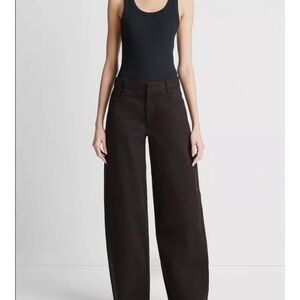 NWT Vince cotton Twill black Wide-Leg Jeans